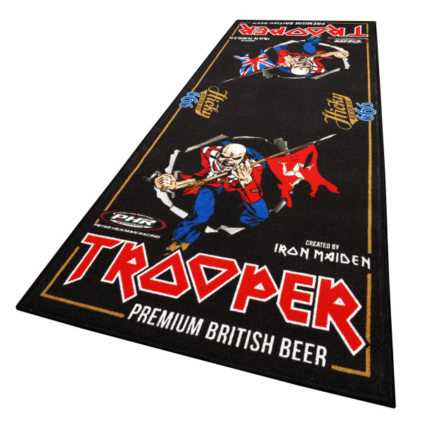 peter hickman Ltd edition iron maiden trooper motorcycle xl garage mat 240 x 100 cm